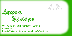 laura widder business card